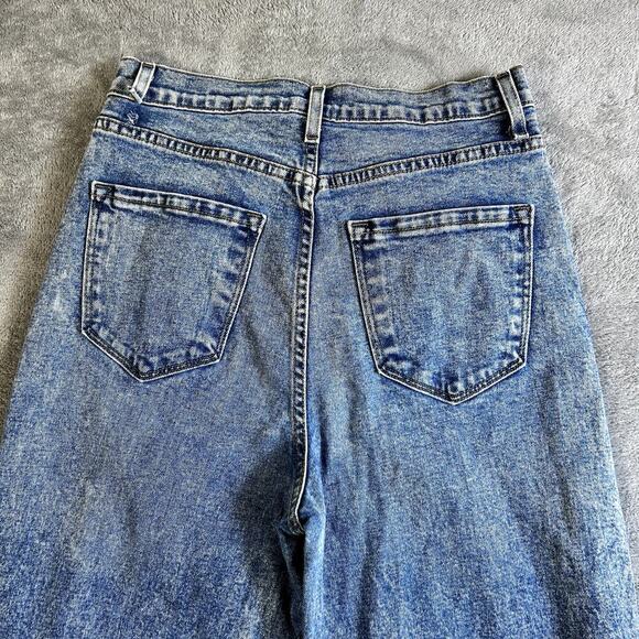 VTG Swank A Posh Wide Leg Baggy Jeans Distressed Y2K Skater Grunge USA Size 6 - Picture 5 of 10